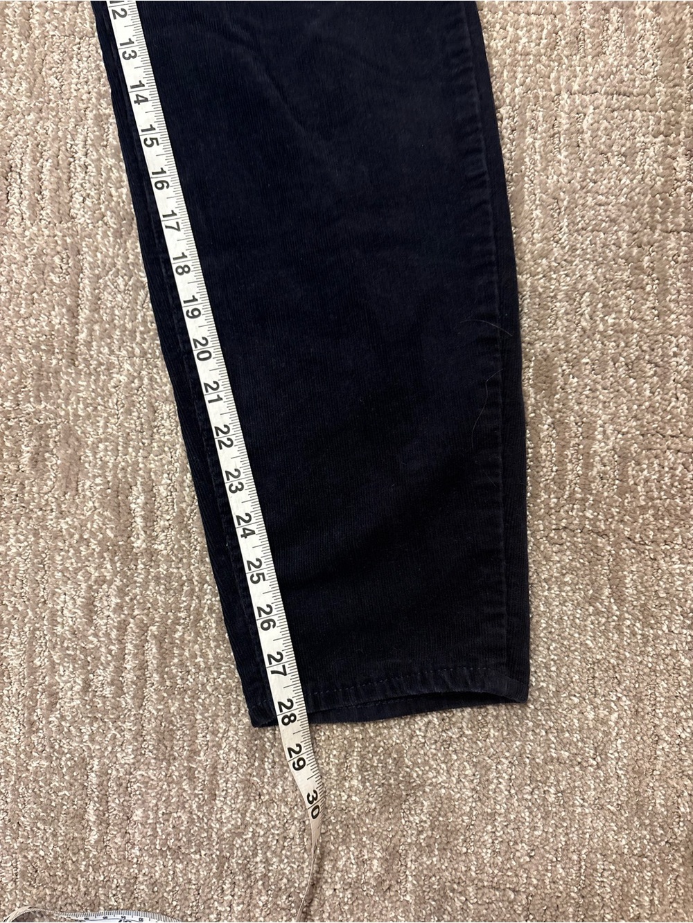 Talbots Curvy Fit Corduroy Jegging - Navy Blue | Size 14 - Picture 10 of 14